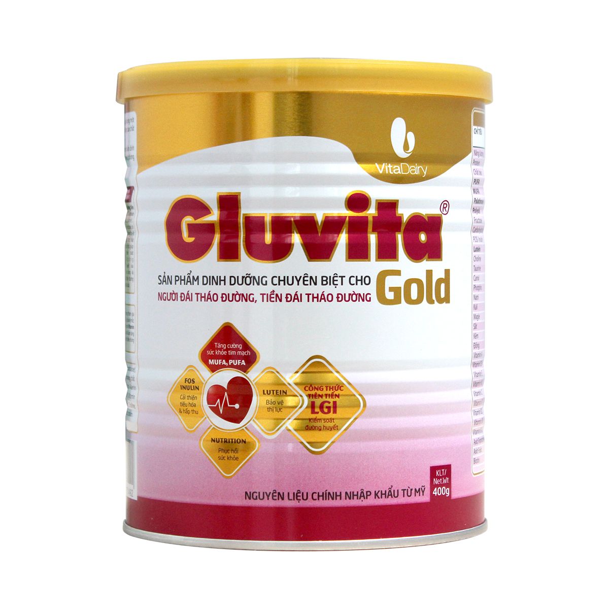Sữa Gluvita Gold 400g (người bệnh tiểu đường)