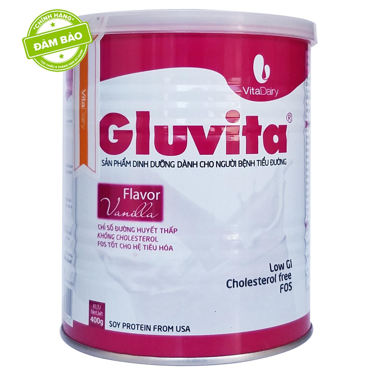 Sữa Gluvita 400g (dinh dưỡng cho người bệnh tiểu đường)