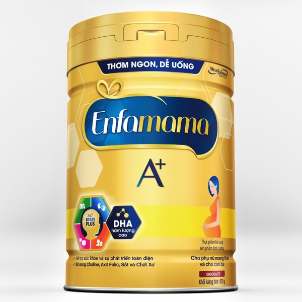 Sữa Enfamama A+ 360 Brain Plus 900g (hương Chocolate)