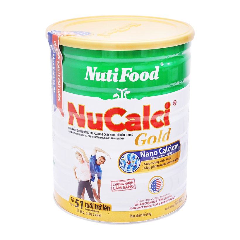 Sữa NuCalci Gold 800g (từ 51 tuổi trở lên)