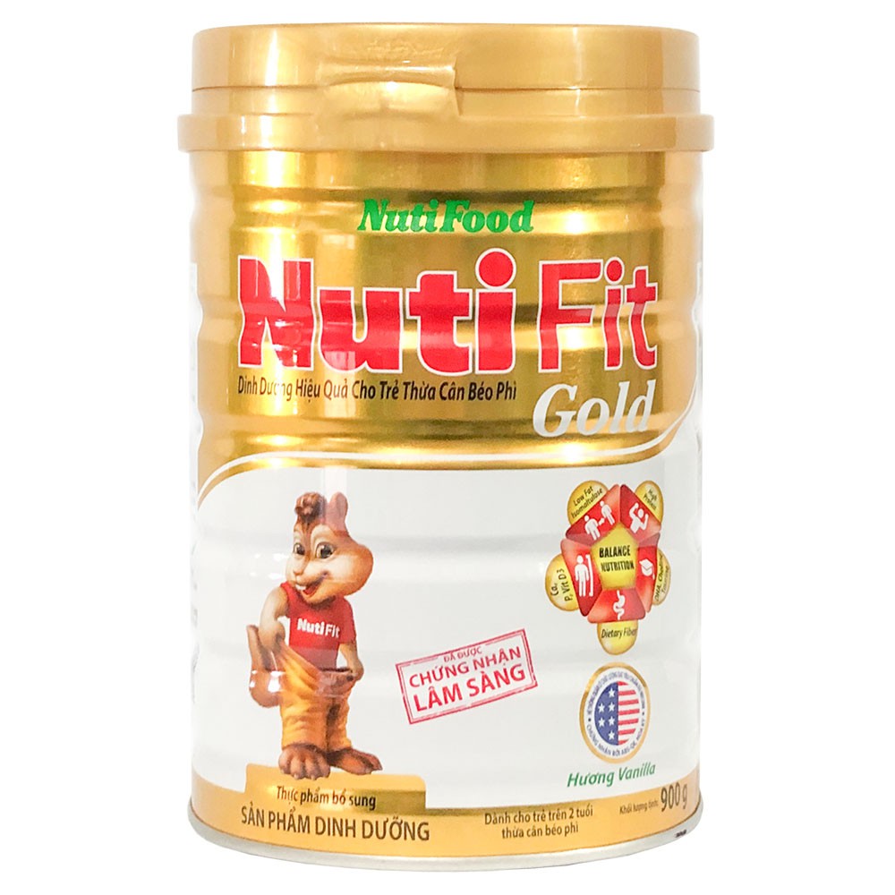 Sữa Nuti Fit Gold 900g (trẻ trên 2 tuổi)