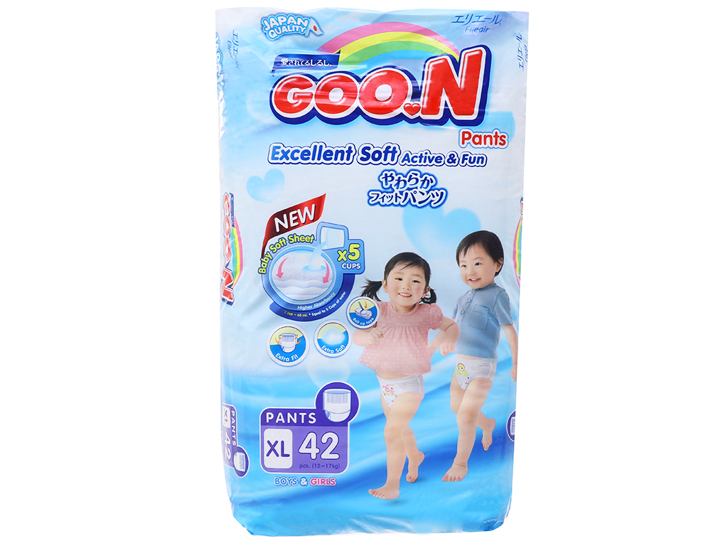 Bỉm quần GooN Renew Slim XL42 (12-17 kg)